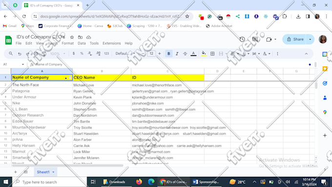 find and manually send emails to your targeted people