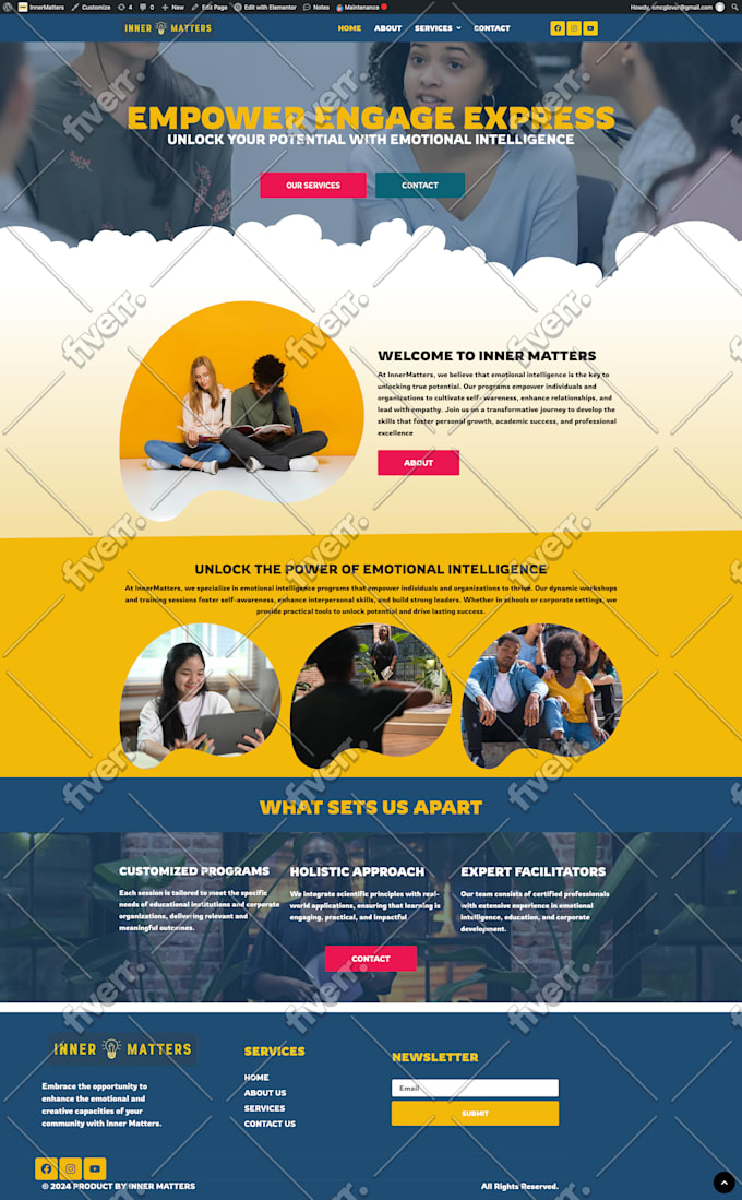 build wordpress website design, on bluehost, namecheap, hostinger, siteground