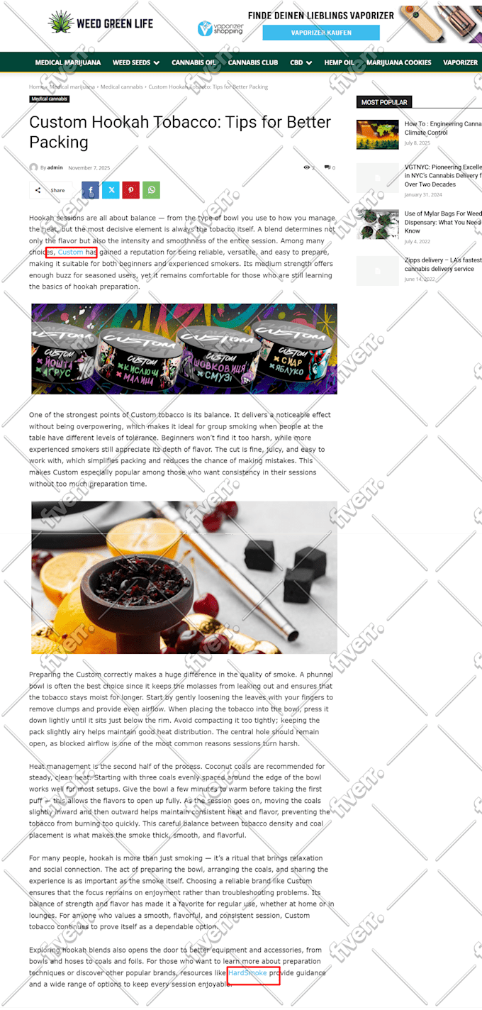 publish your article on our cannabis site
