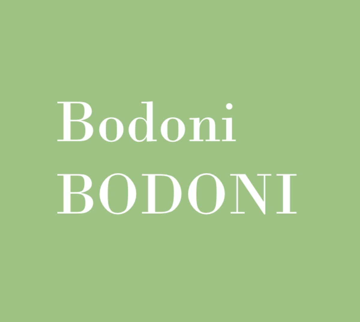 Bodoni字体-标志字体