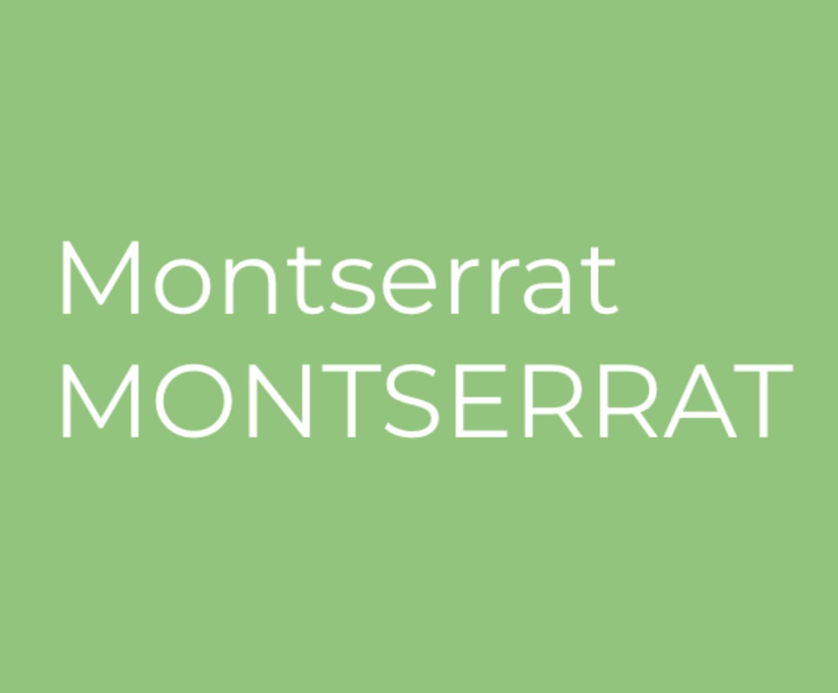 蒙特塞拉特字体-标志字体
