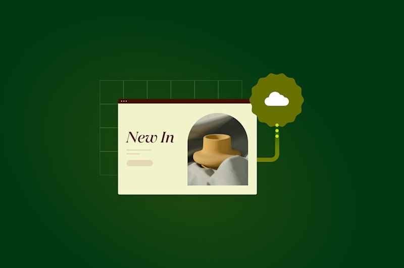 How to host a website featured image green background with cloud emoji