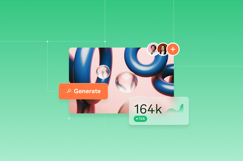 Digital interface with a "Generate" button, where users can make money with AI