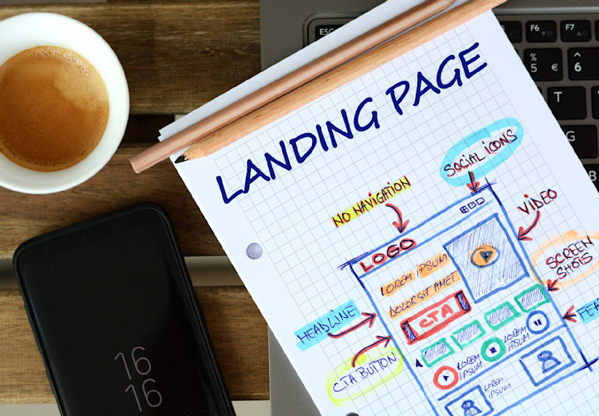 Landing page erstellen