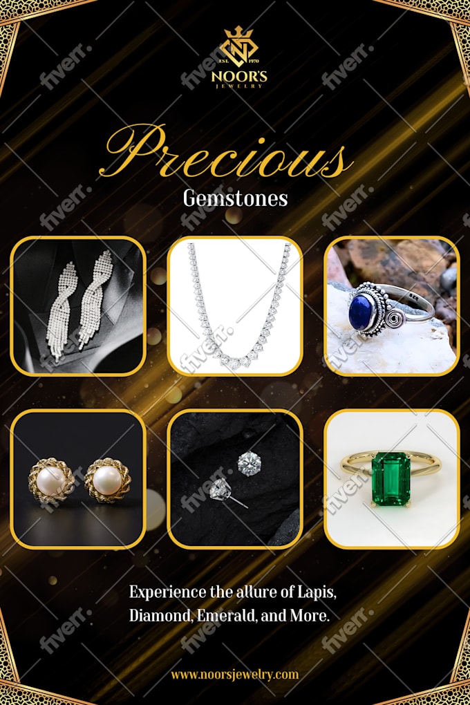 Creative Jewelry Ads Social Media Genuine Brand Styling Jewelry