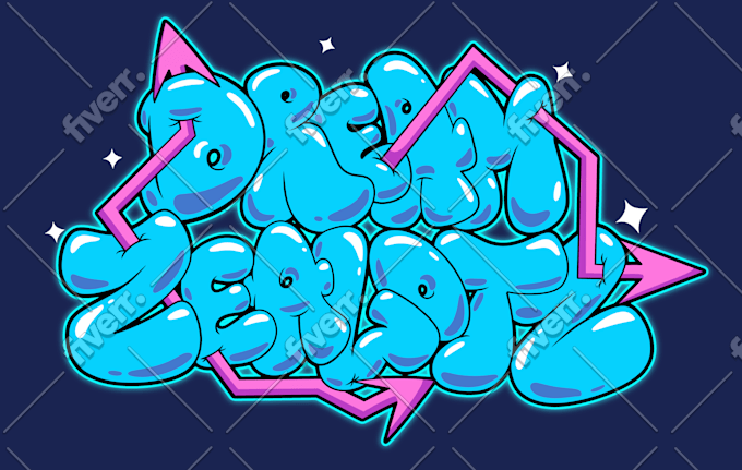 lettre de bulle de graffiti r