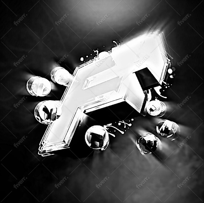Design a great 2d or 3d initial logo for esports, team