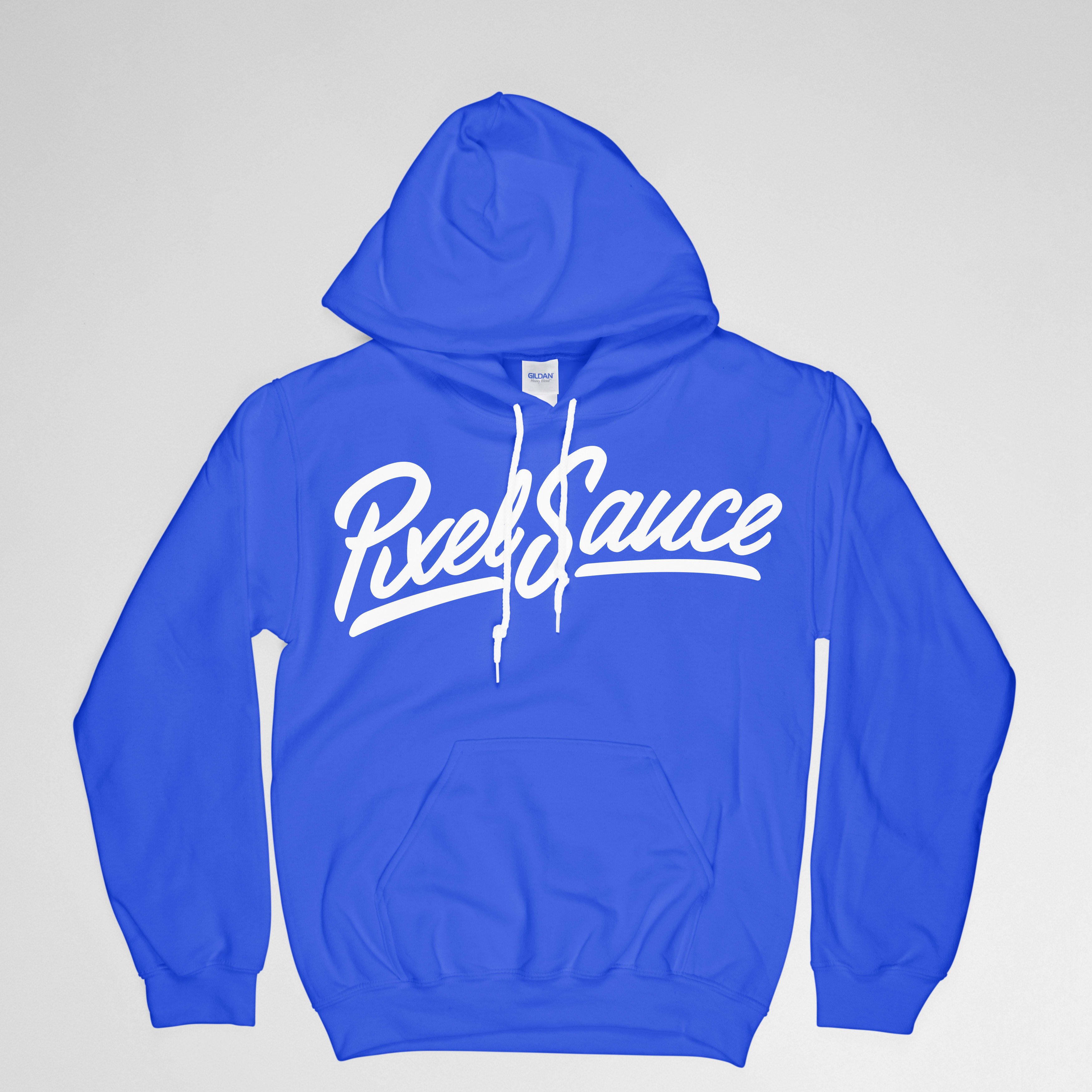 blue gildan hoodie