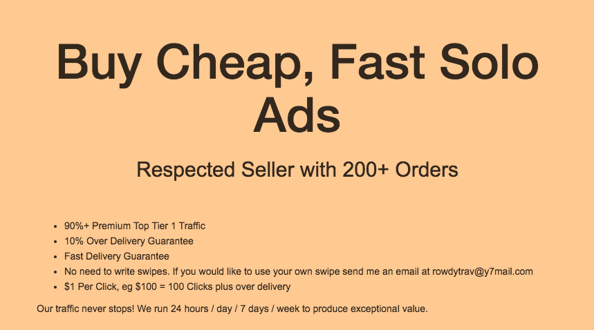 Buy Targeted Buyers List Solo Ads - Buy Clicks - Elite Traffic Club
