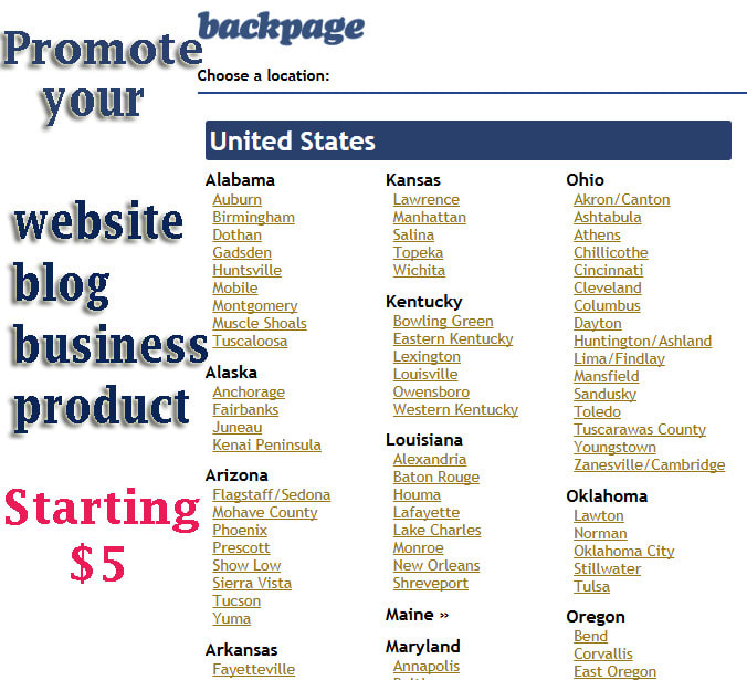 Post Your Banner Ads In 75 Cities On Backpage By Brittotech