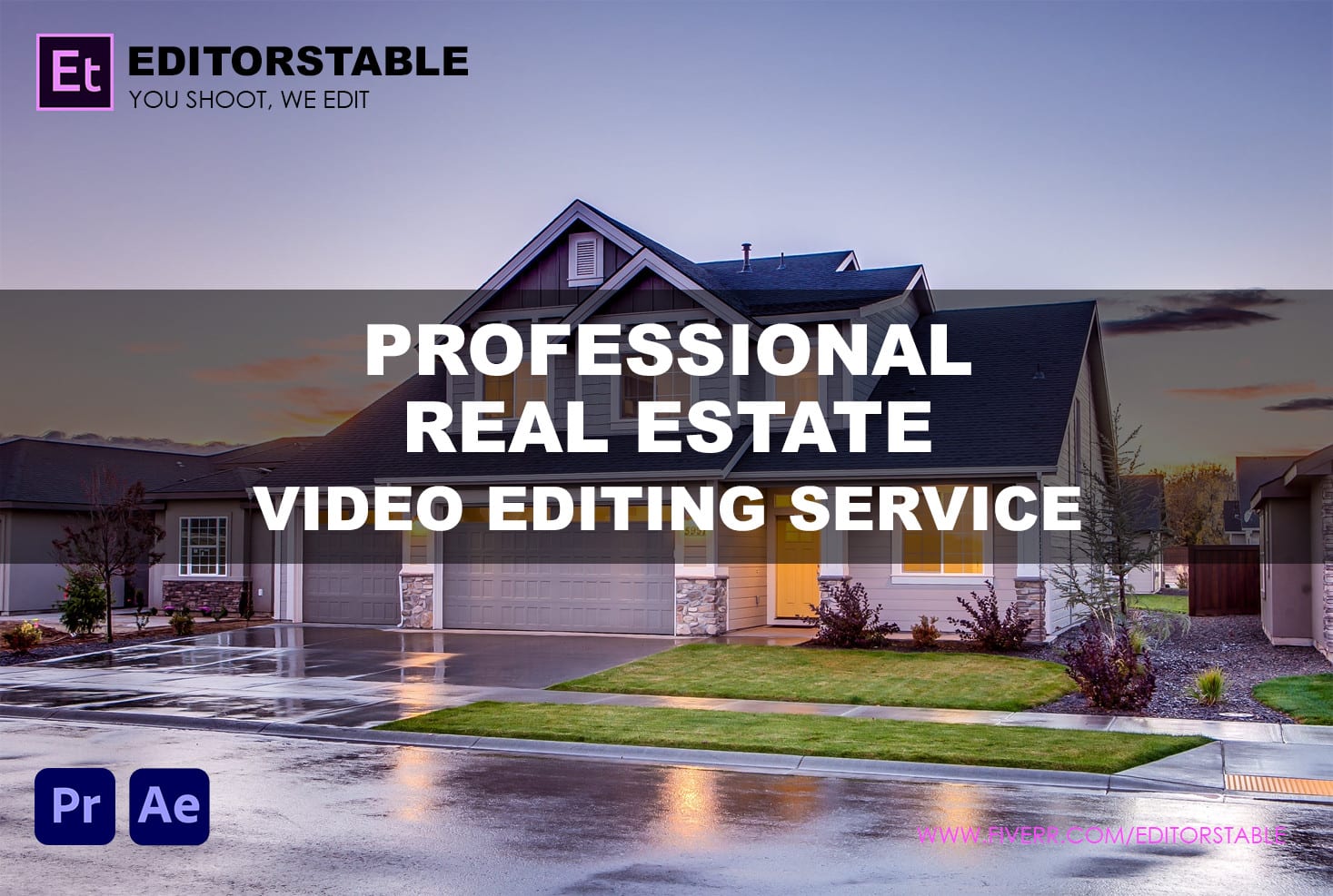 Edit real estate video footage for you professionally by