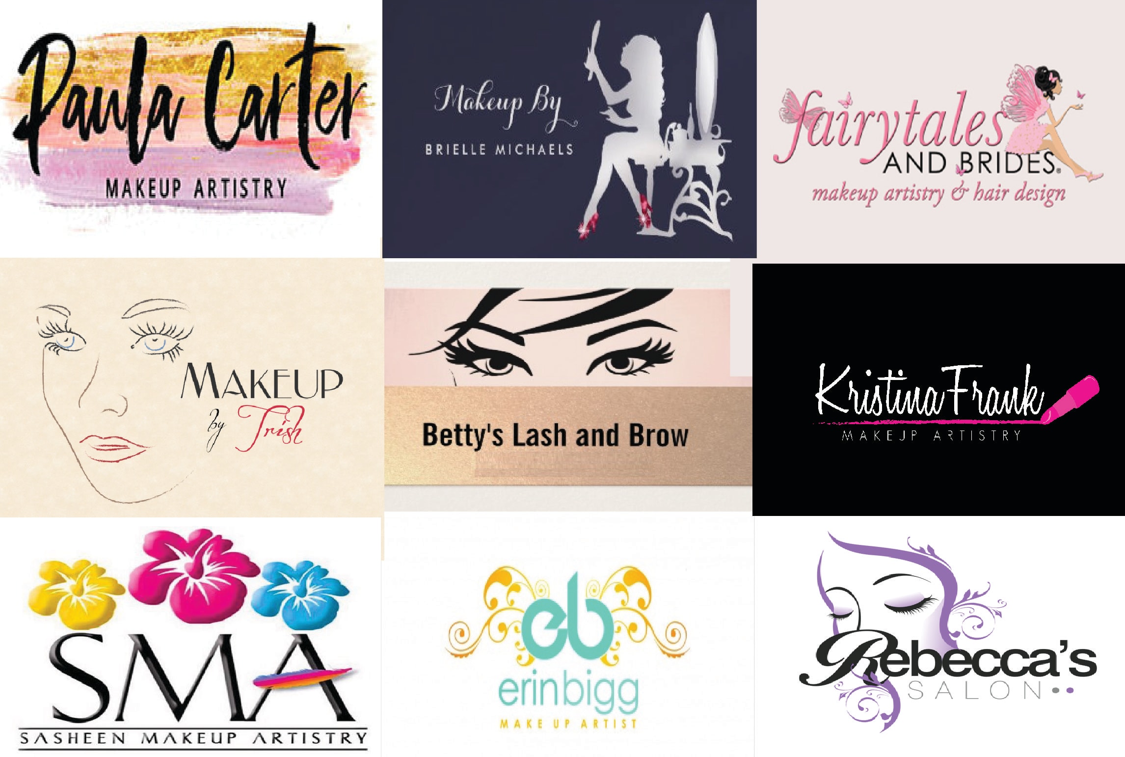 Do Makeup Artist Logo Design By Sjunaidsafdar Fiverr