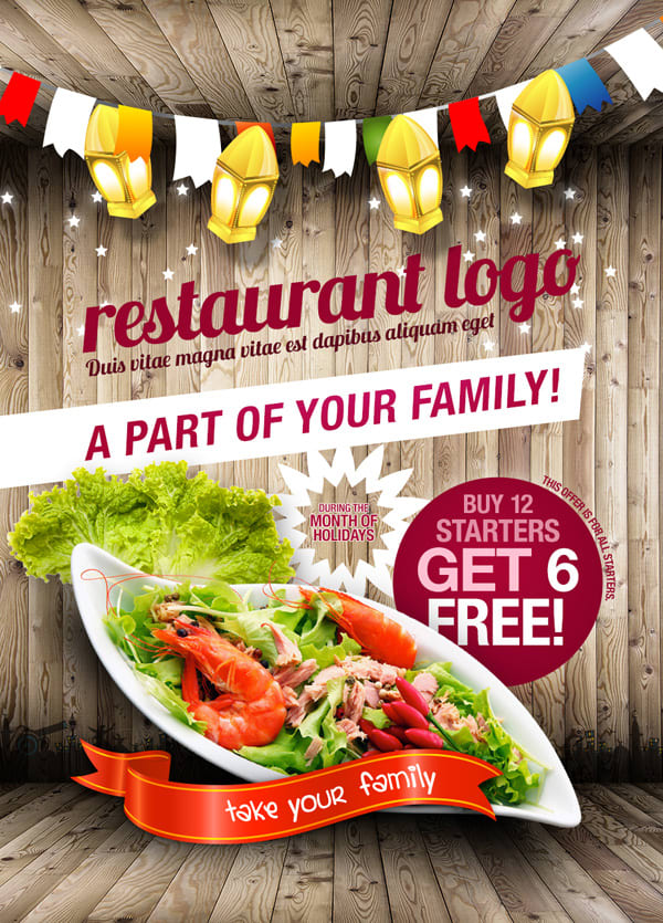 Do Restaurant Flyer Or Poster For Digital Marketing By Shehabuddin