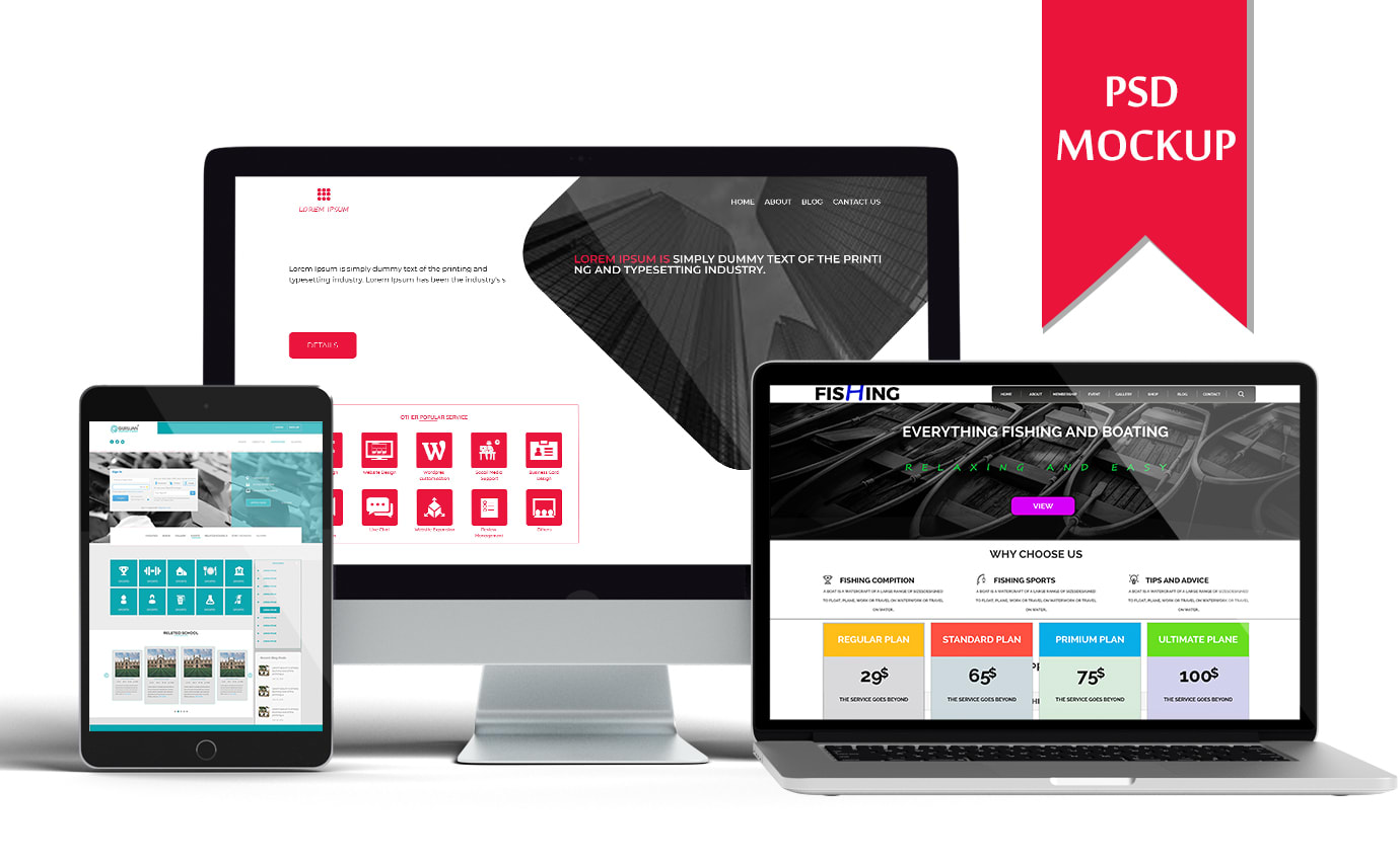 Download Design A Creative Psd Website Mockup In 16 Hours By Mockupmaster Fiverr