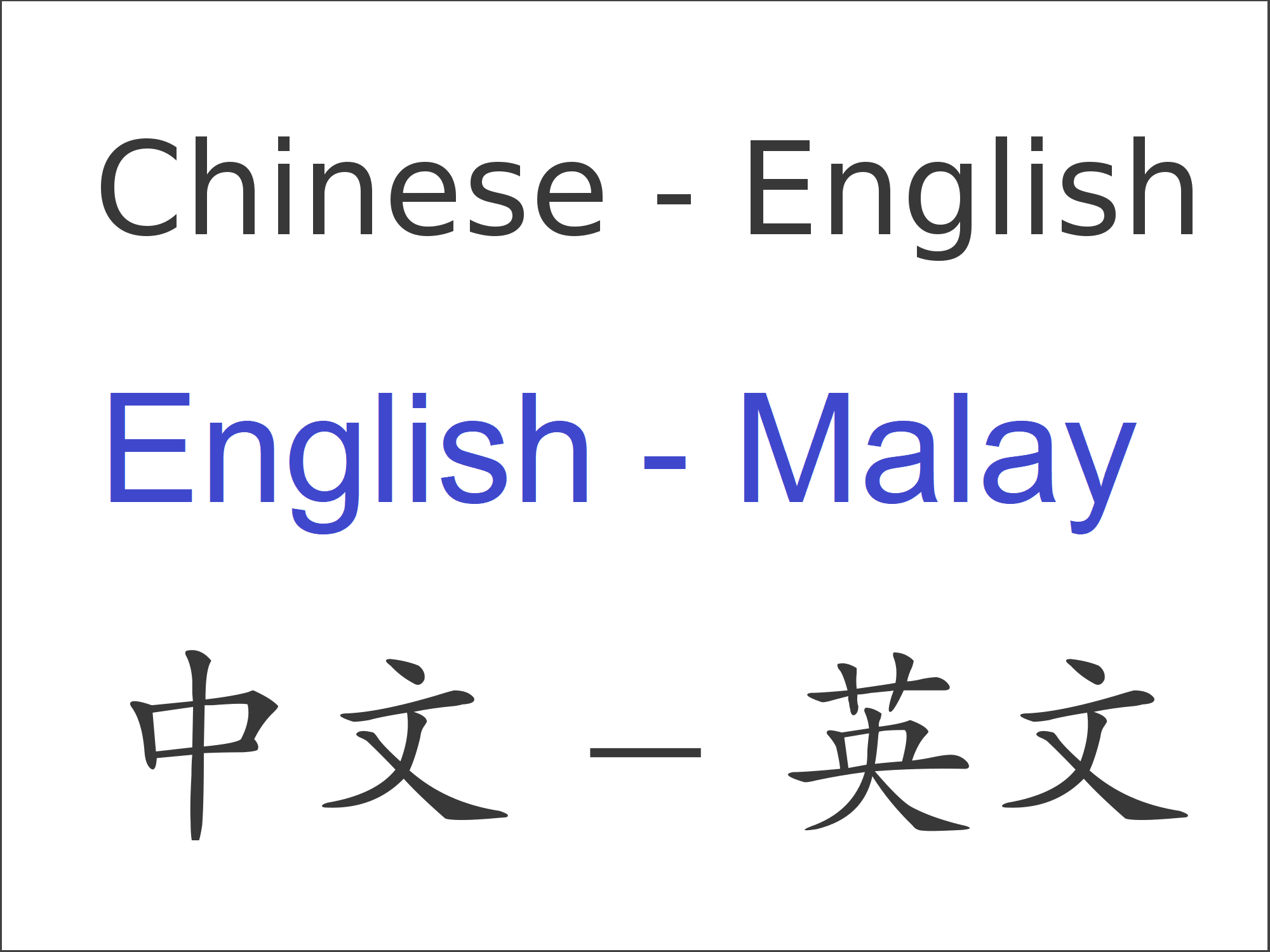 Translit english to malay
