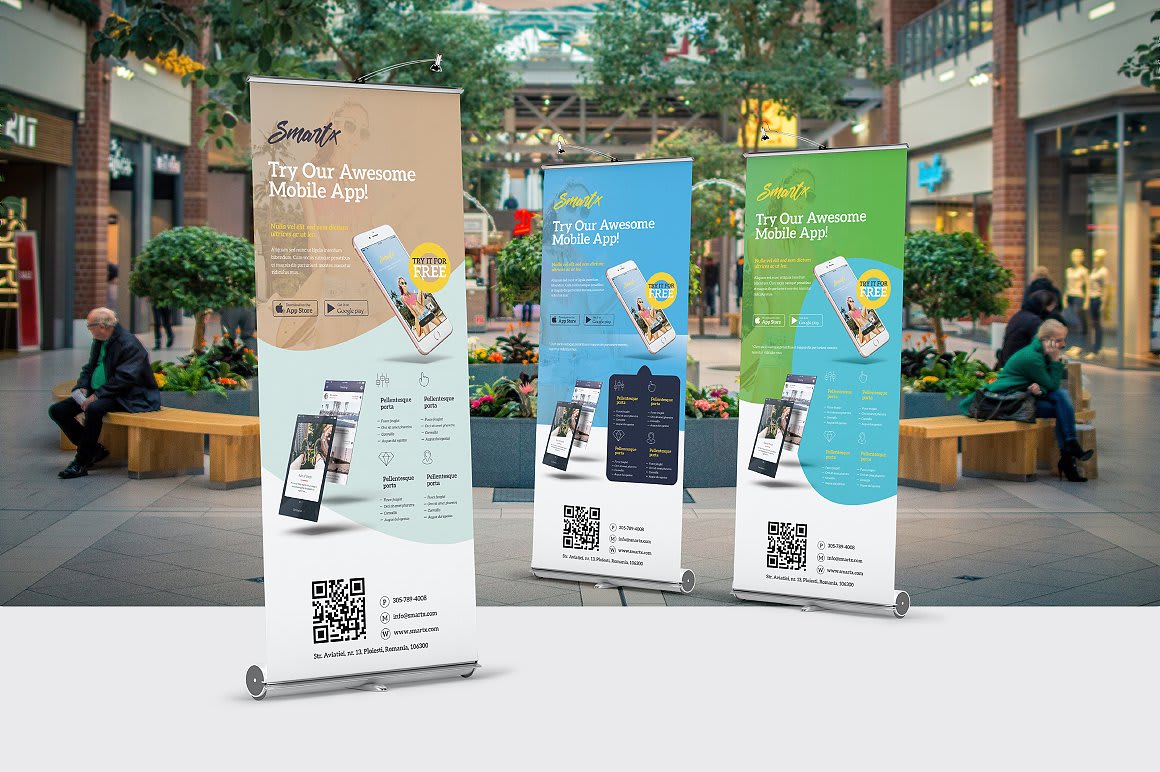 Design A Retractable Roll Up Pop Up Backdrop Banner By Kuzeygfx