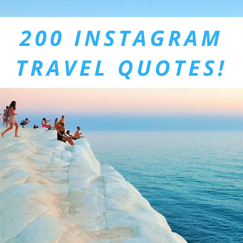 Design 200 Inspirational Travel Quotes For Instagram By Sharpshark
