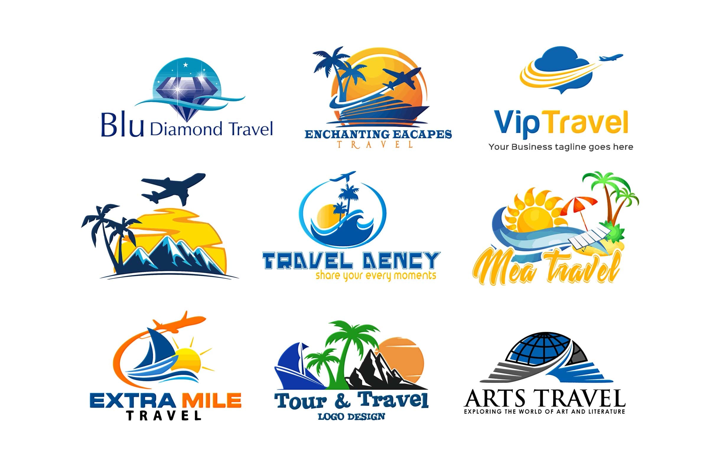 travel logo on fiverr