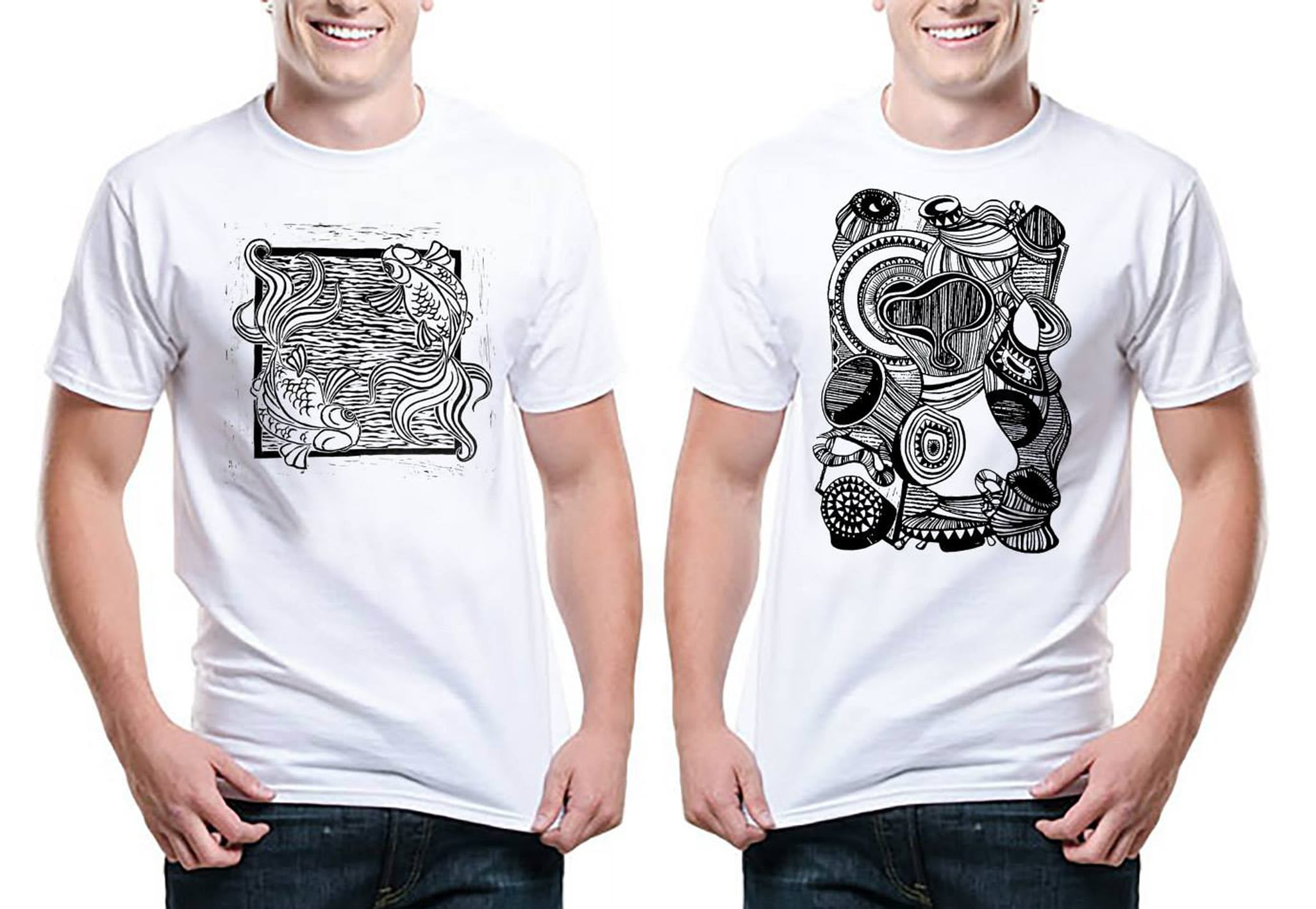 Do creative t shirt design by Behnazeli. creative t shirt printing. 