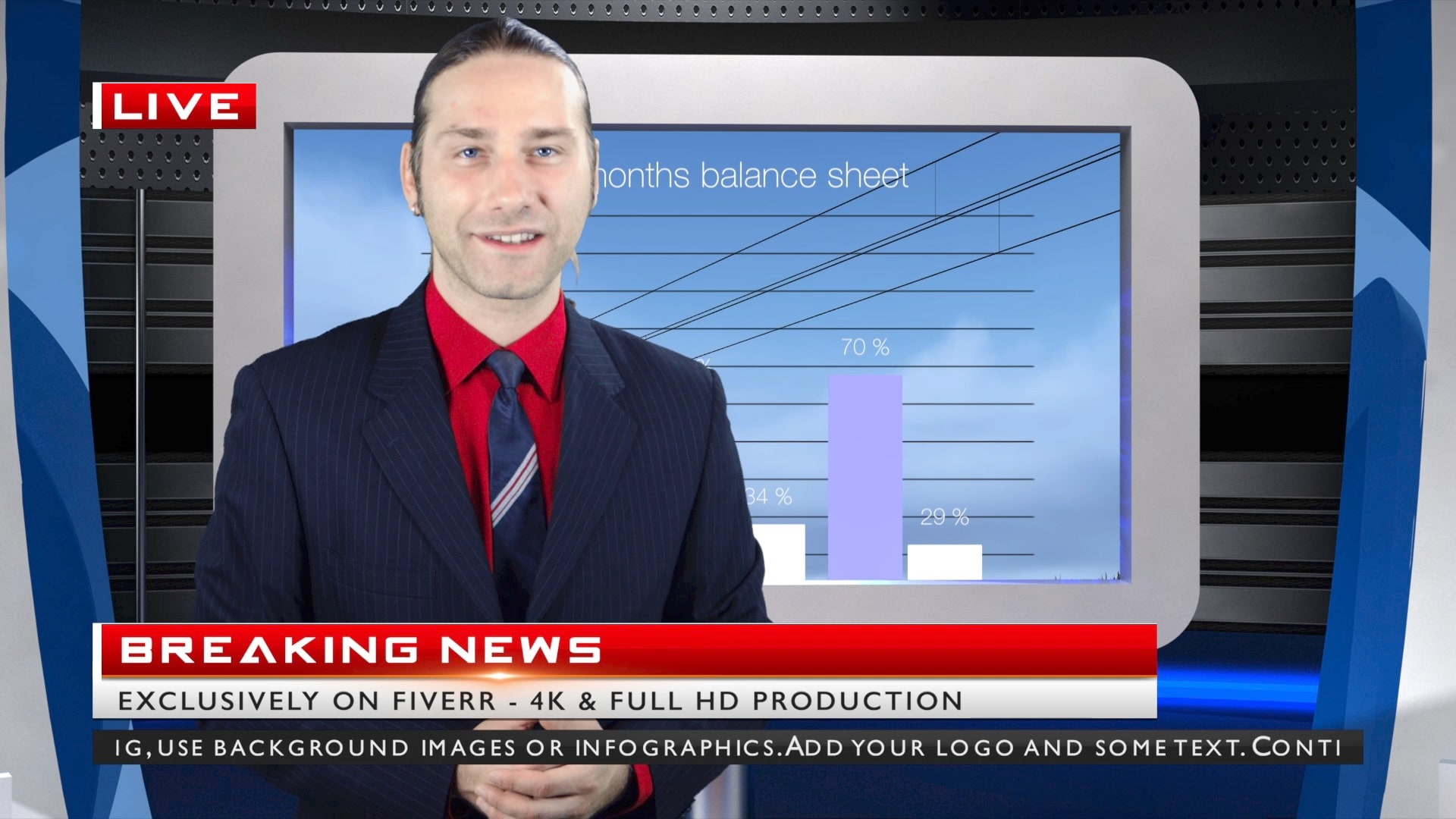 Produce Breaking News German And English Virtual Studio By Radiomachen Fiverr