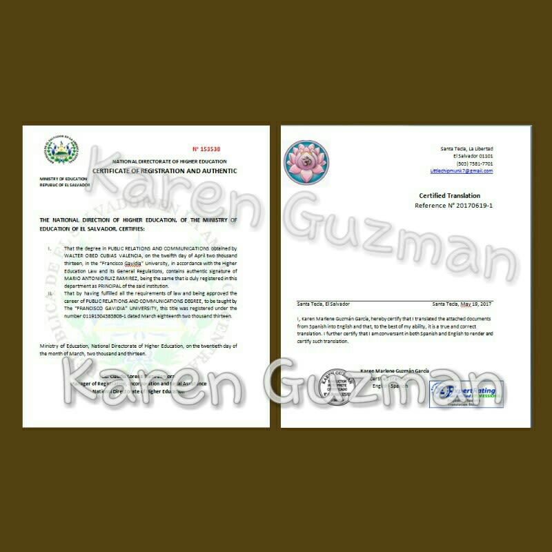 Provide Certified Translations In English And Spanish By Littlechipmunk7 Fiverr