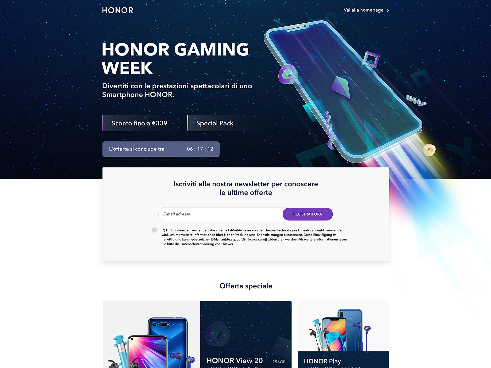 honor 20 offerte