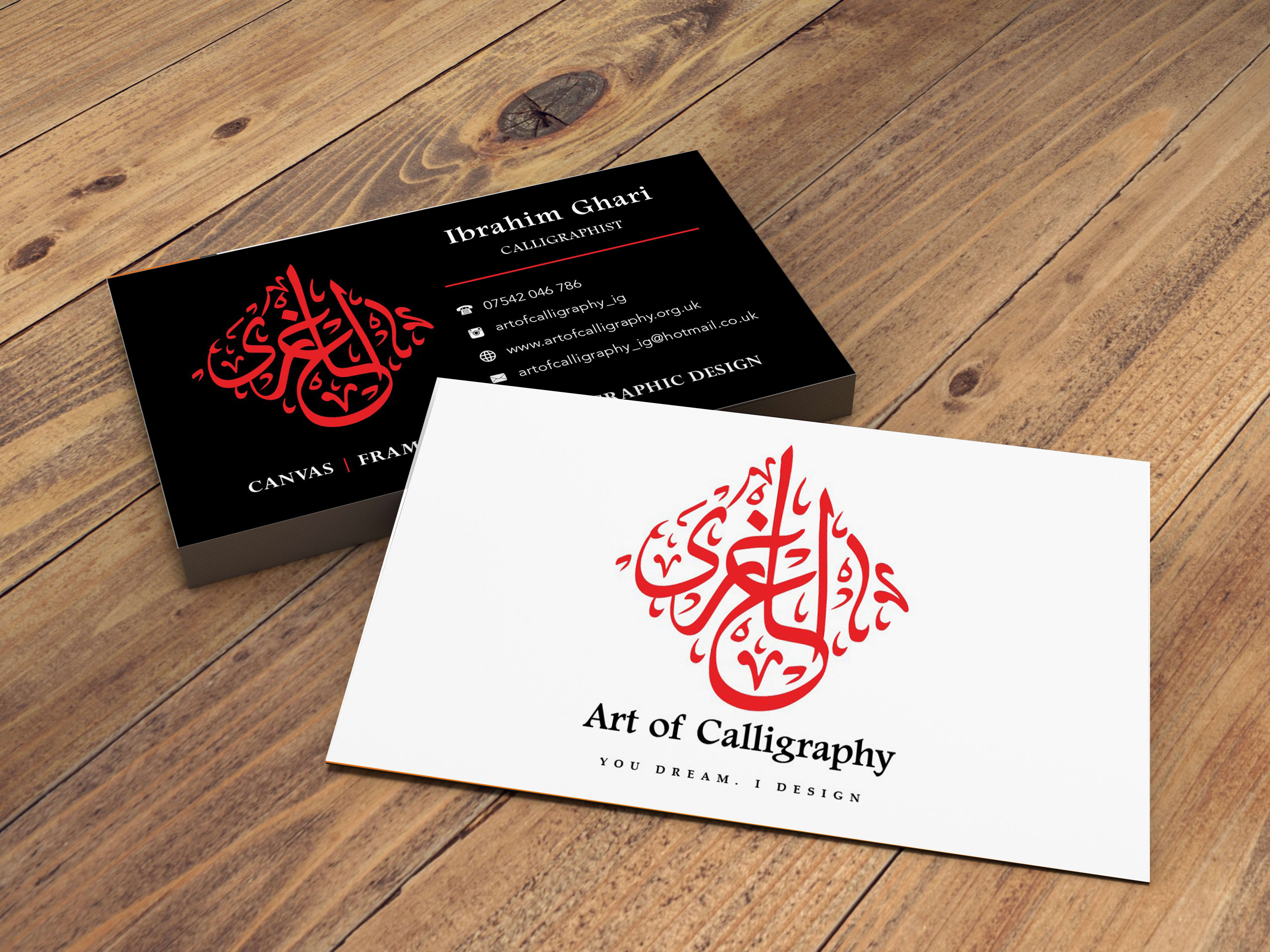 arabic-calligraphy-arabic-business-card-free-template-ppt-premium