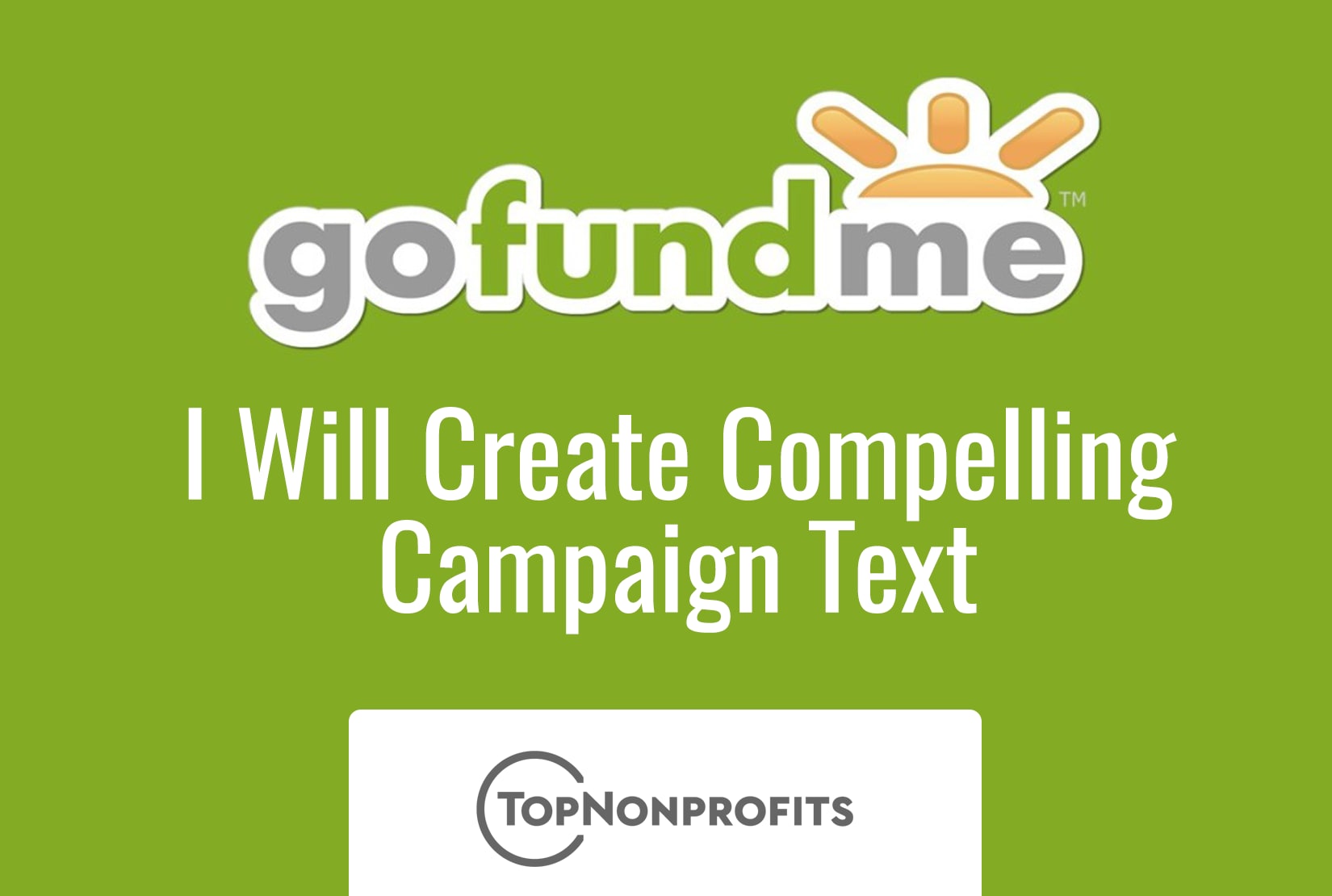 Write Compelling Text For Your Nonprofit Gofundme Page By Craigvk Fiverr