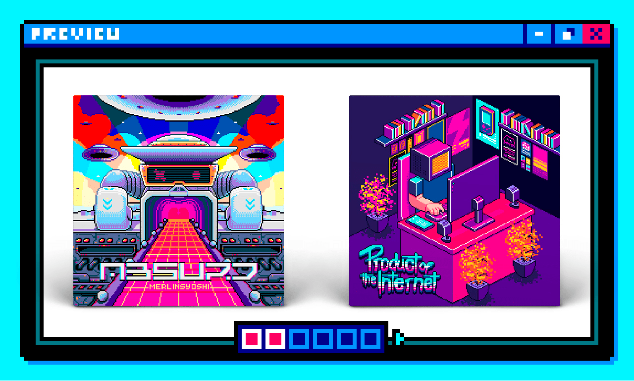 Make an outstanding album art in pixel art style by Shakaw | Fiverr