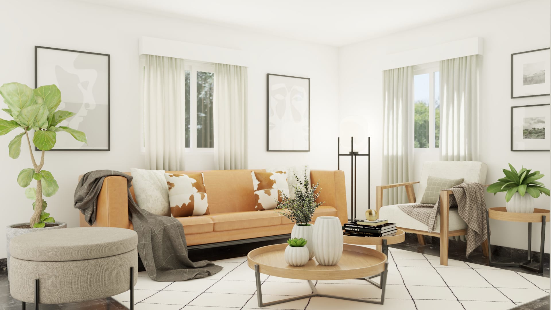 Create an interior design and realistic 3d rendering by Noguerad | Fiverr
