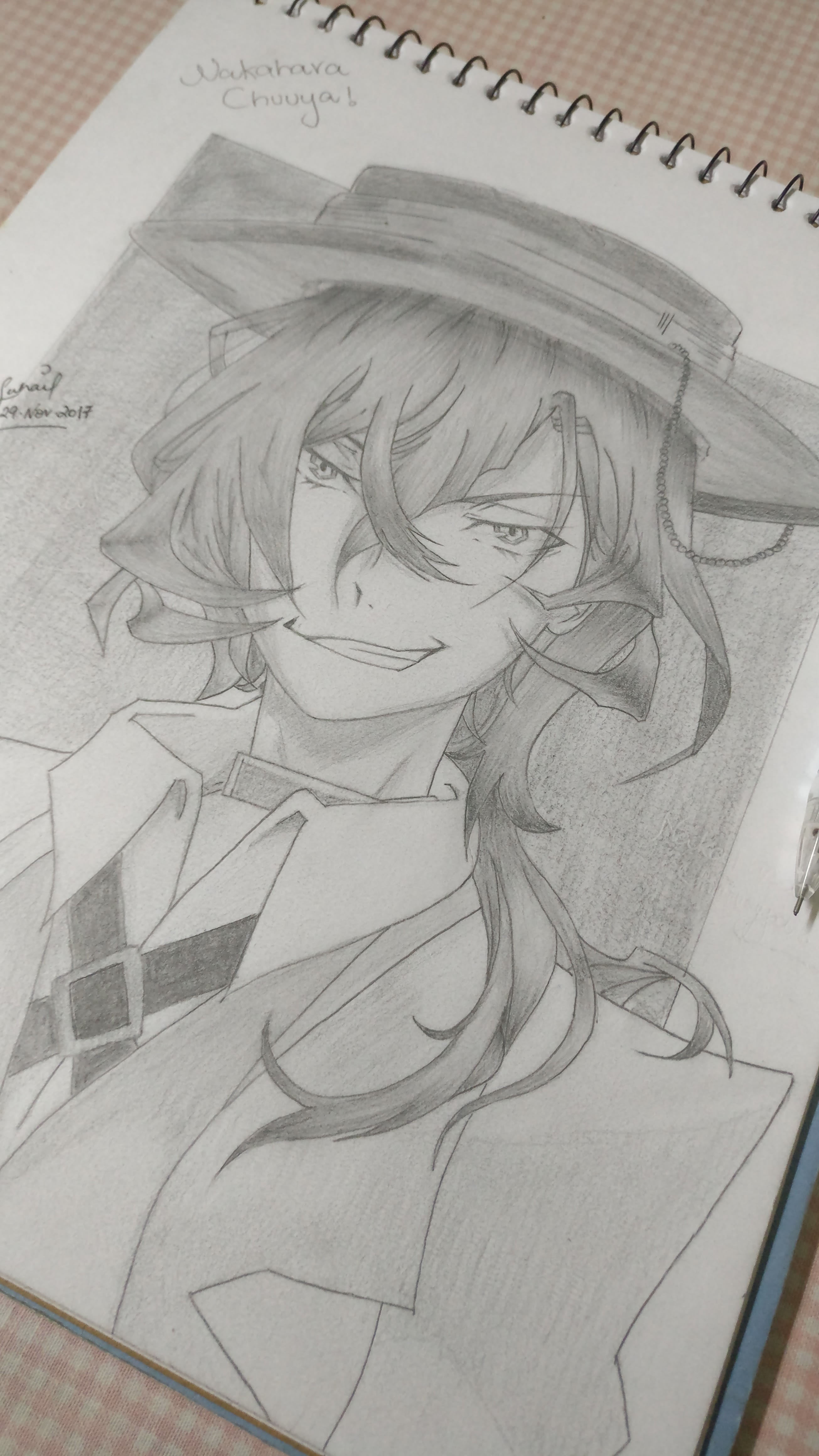 Draw Anime Characters In Pencil Sketch By Mash Sk Fiverr