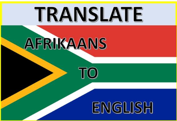 Type Or Translate In English And Or Afrikaans By Micahfourie
