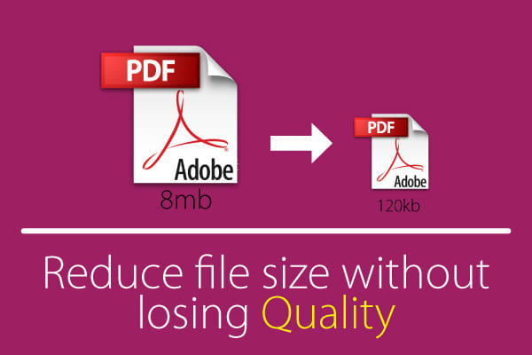 how to reduce size of pdf without losing quality adobe