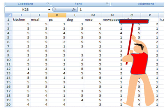 data analysis with excel or organizing data with excel