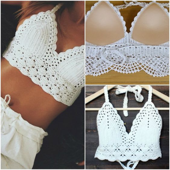 crochet summer crop tops