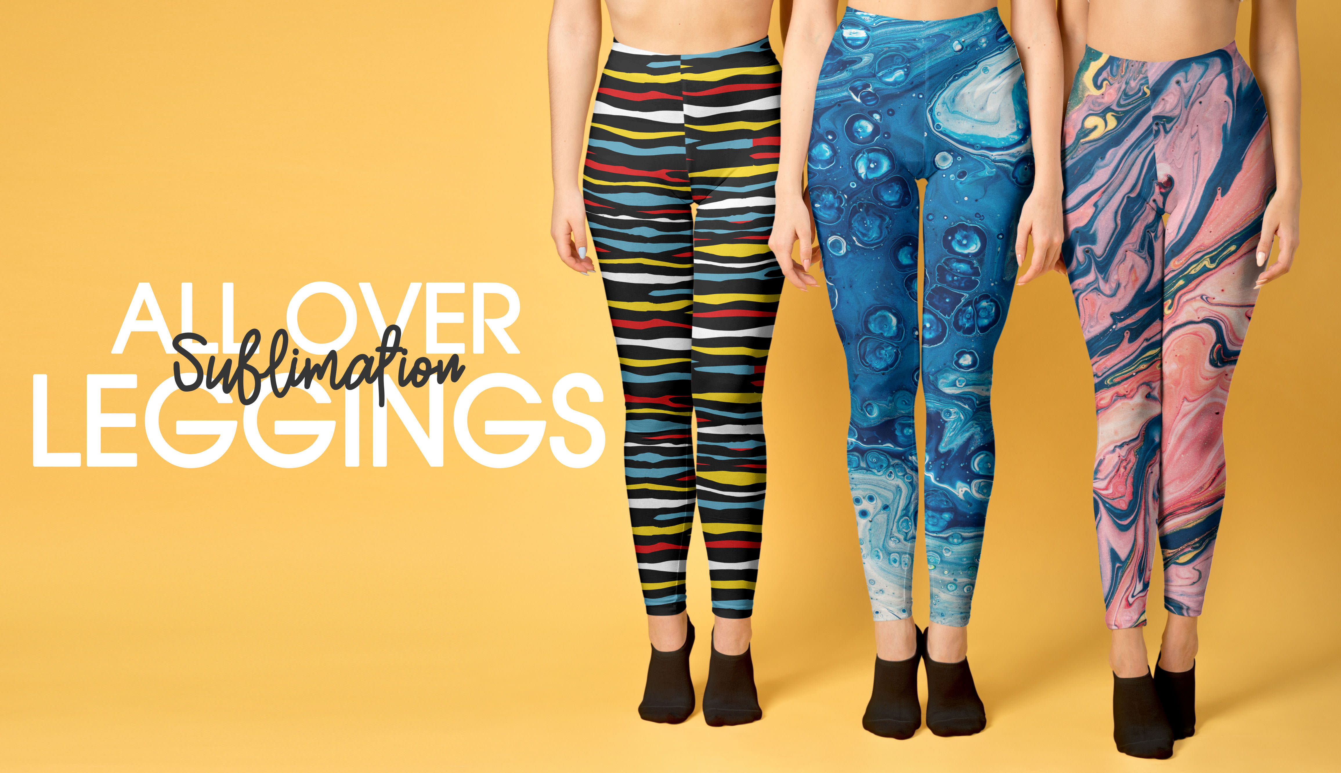 do trendy leggings pattern and sublimation design
