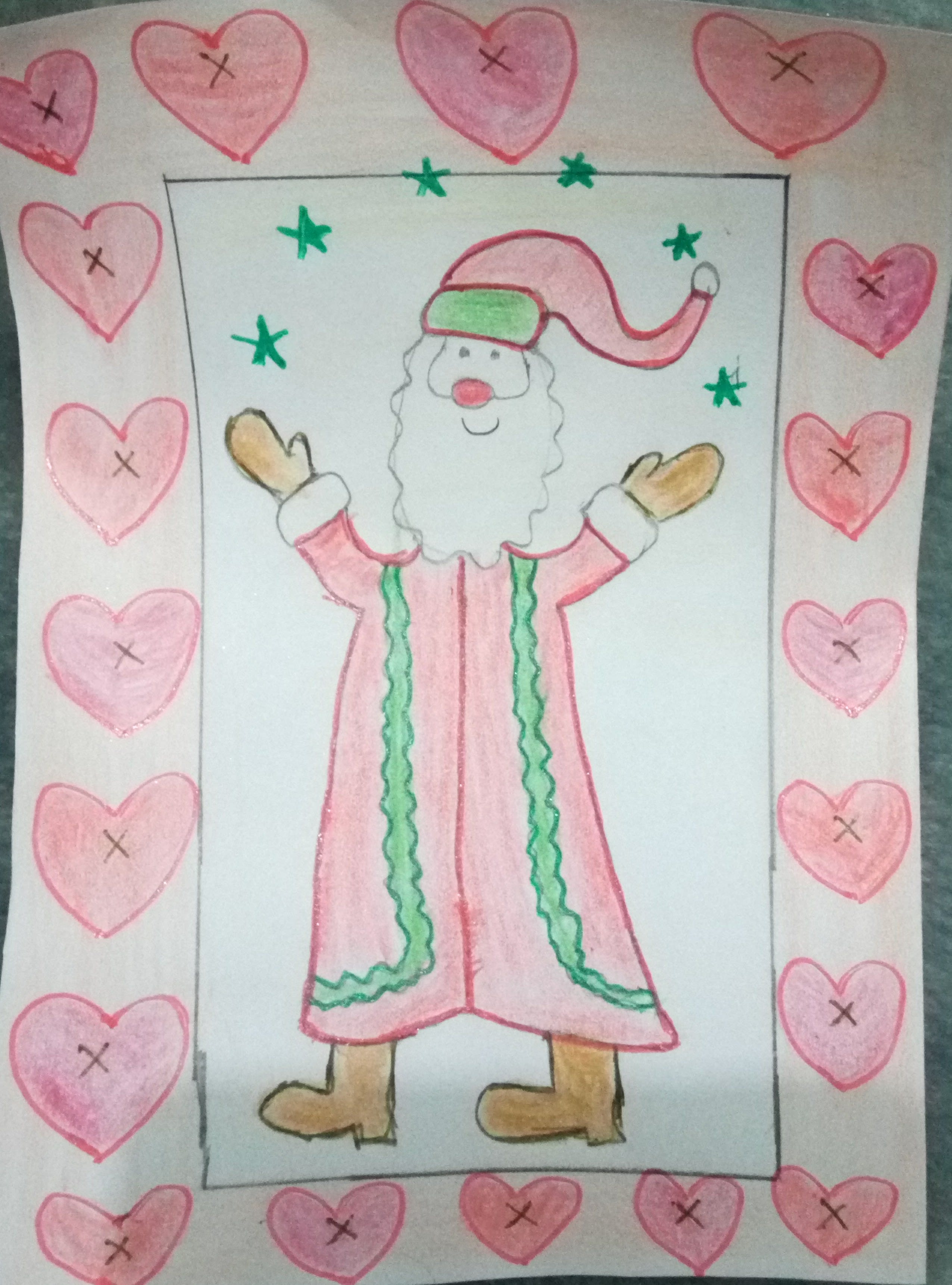 Draw Simple Santa Claus By Lina92