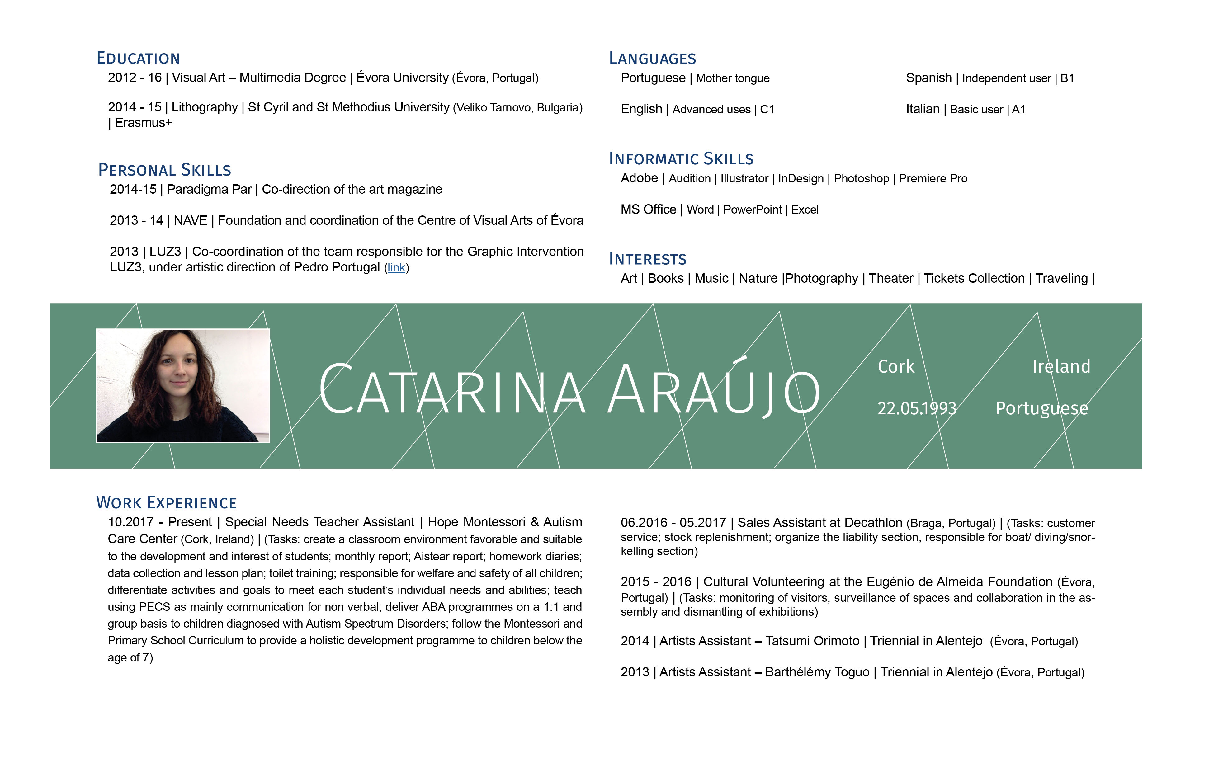 Design Your Cv Cover Letter And Portfolio By Cataraujo Fiverr