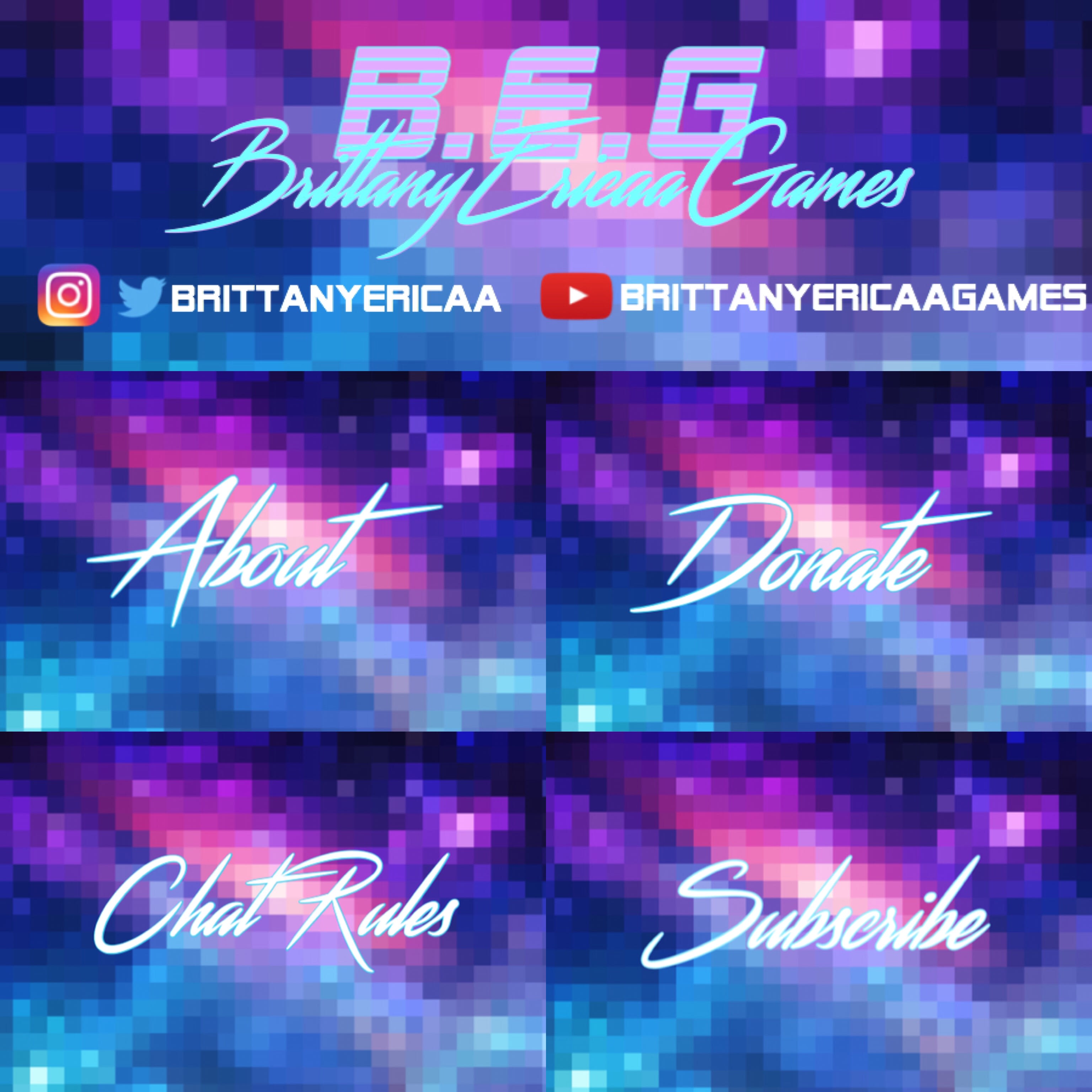 Create Custom Twitch Banner Panels And Offline Screen By