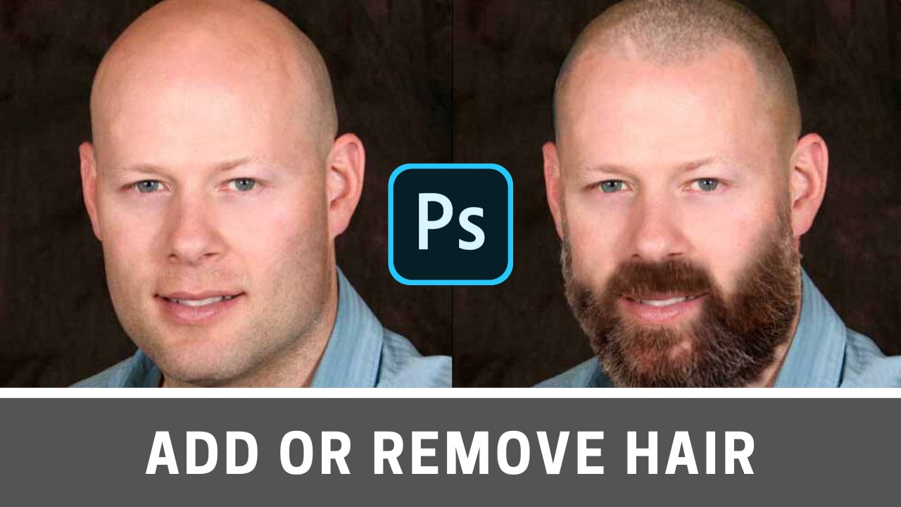 Add hair, remove hair, retouch beard or hairstyle, colour photo using  photoshop by Iamarunkyadav | Fiverr