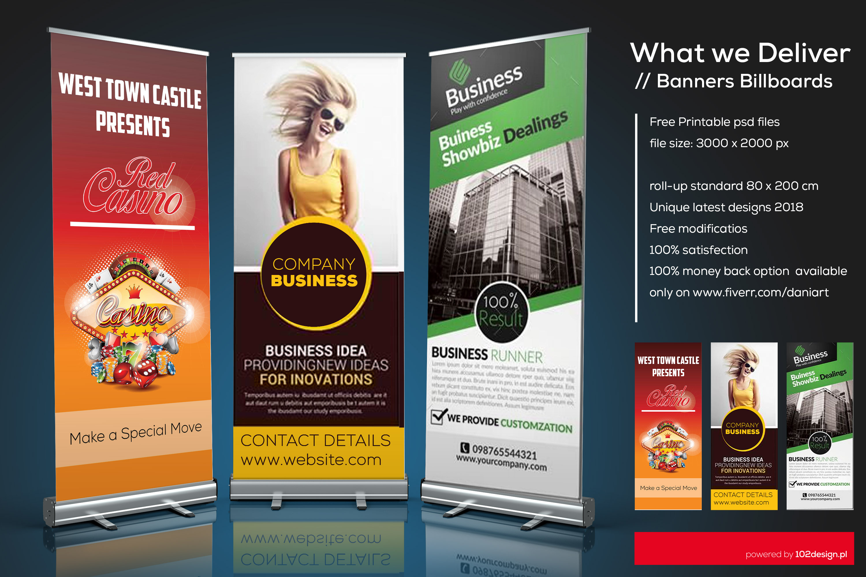 Design Roll Up Banners Retractable Banners Billboards By Daniart