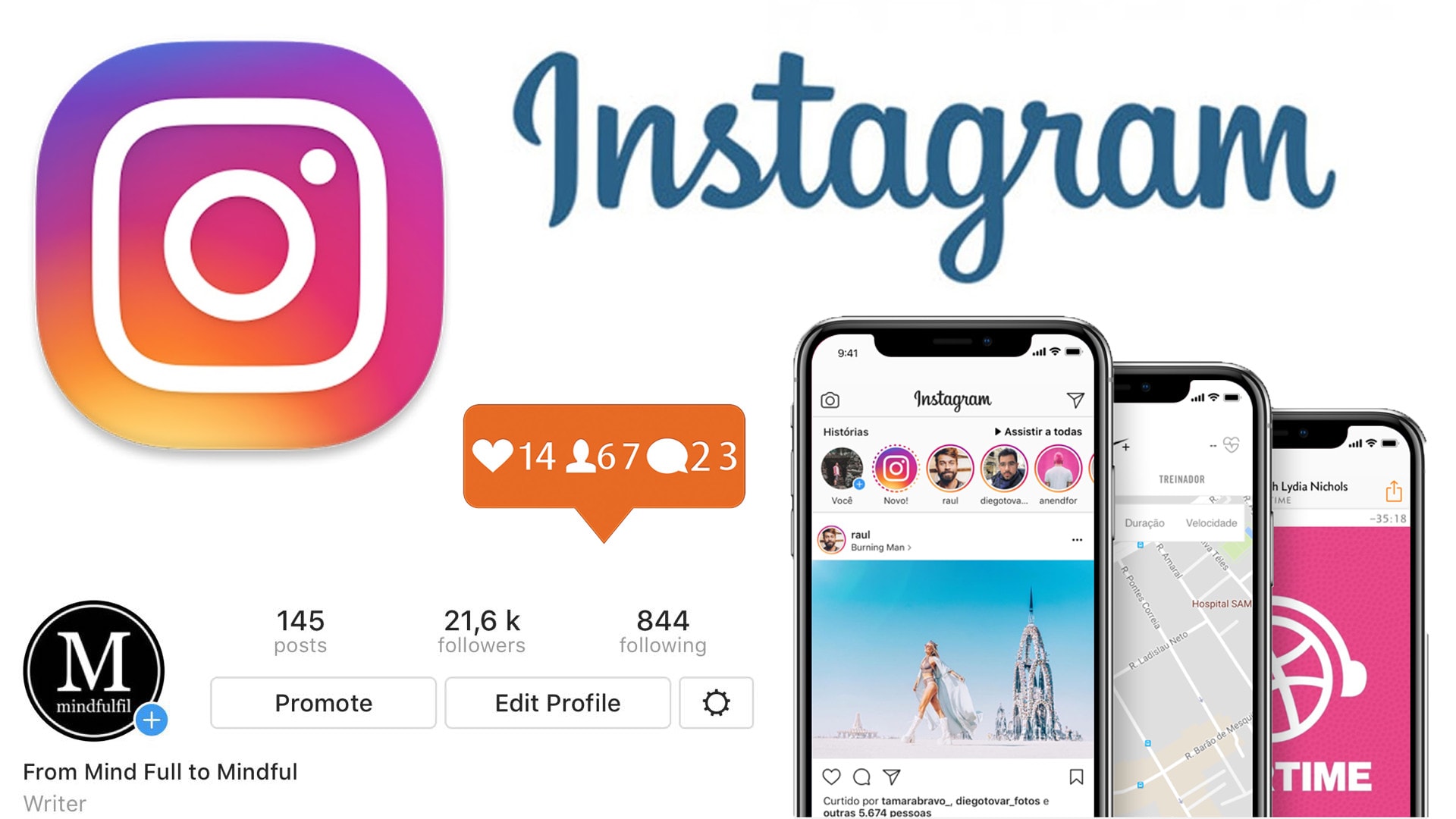 Grow your instagram profile and ensure real engagement by Mindfulfil |  Fiverr