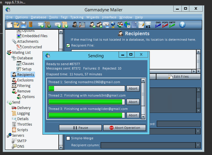 using internal smtp for gammadyne mailer using internal smtp for gammadyne mailer