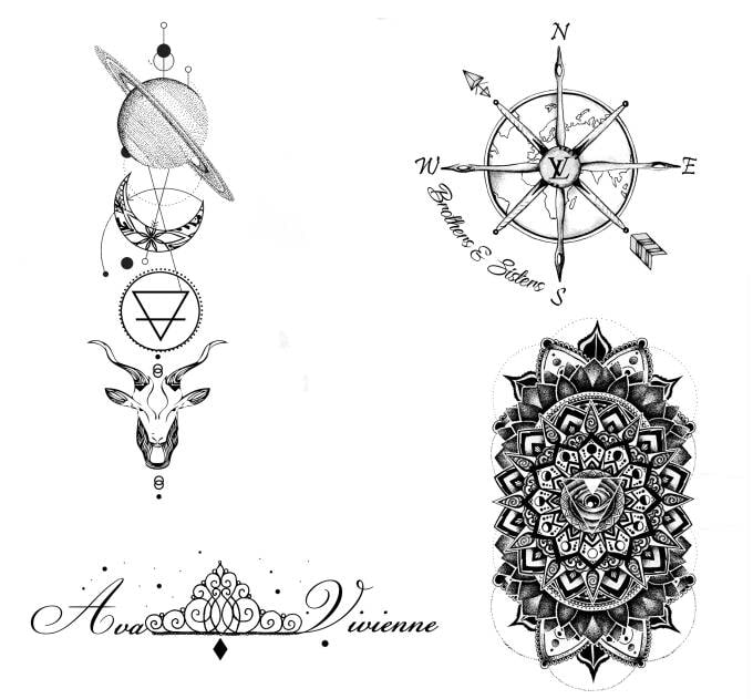 Design a mandala sacred geometry tattoo for you by Tevn21 | Fiverr