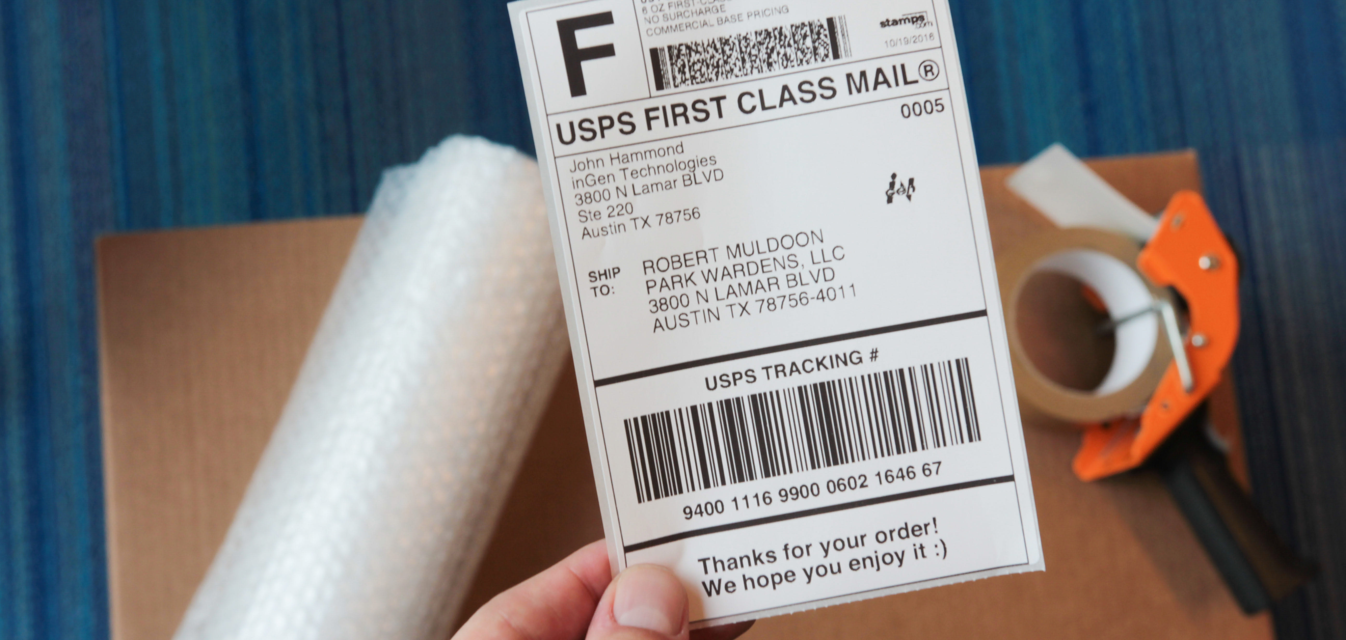 Provide you with a shipping label to mail your package ups label Intended For Ups Shipping Label Template