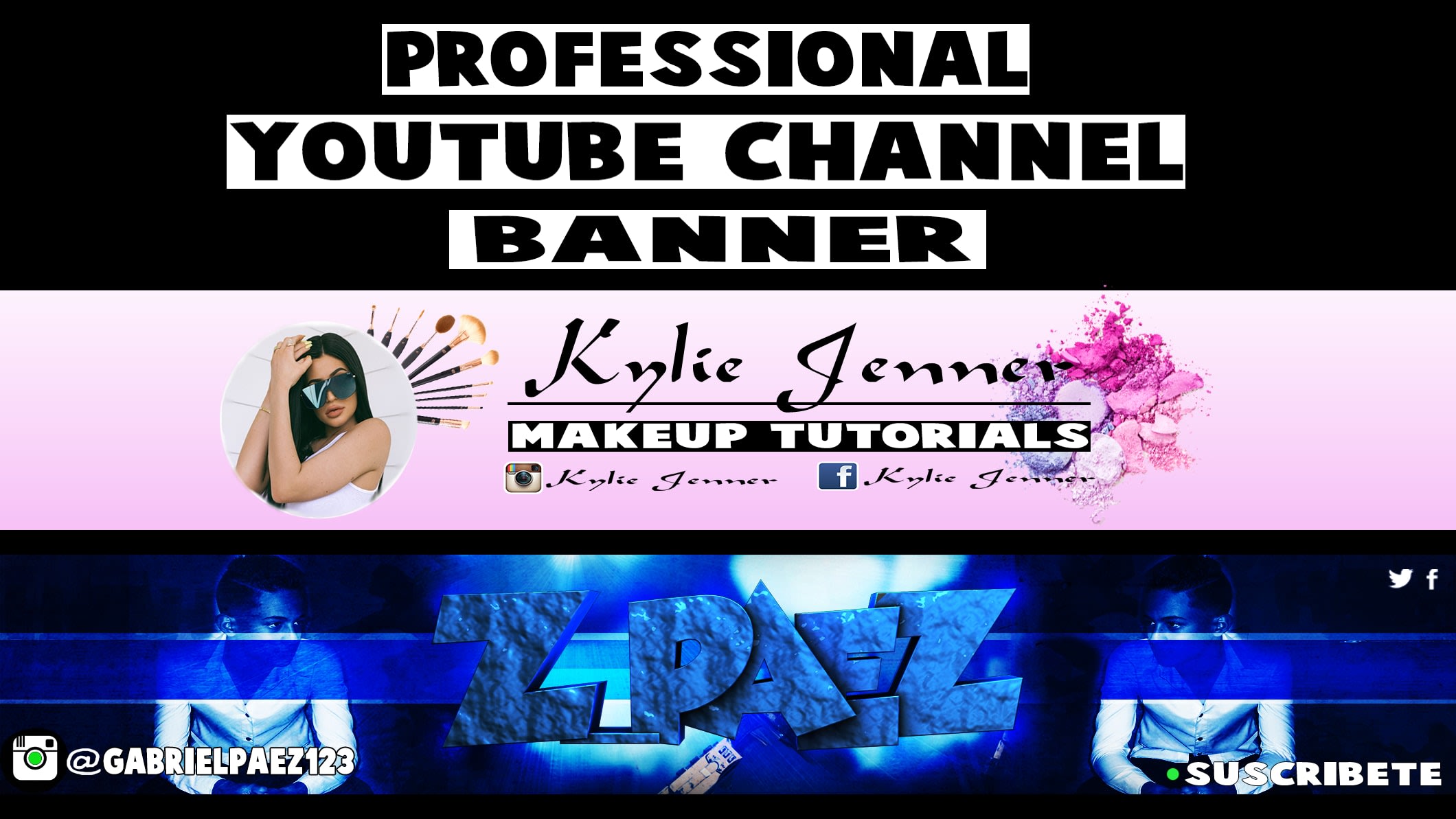 Design The Best Professional Youtube Banner By Gabrielz Paez