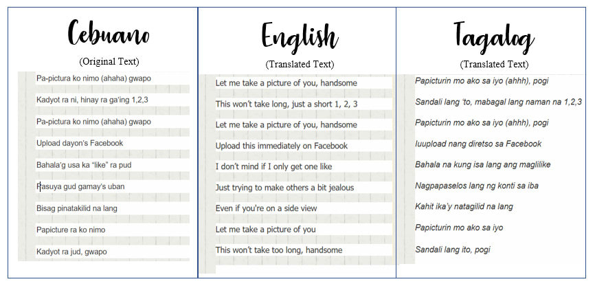 Tranlate tagalog to english