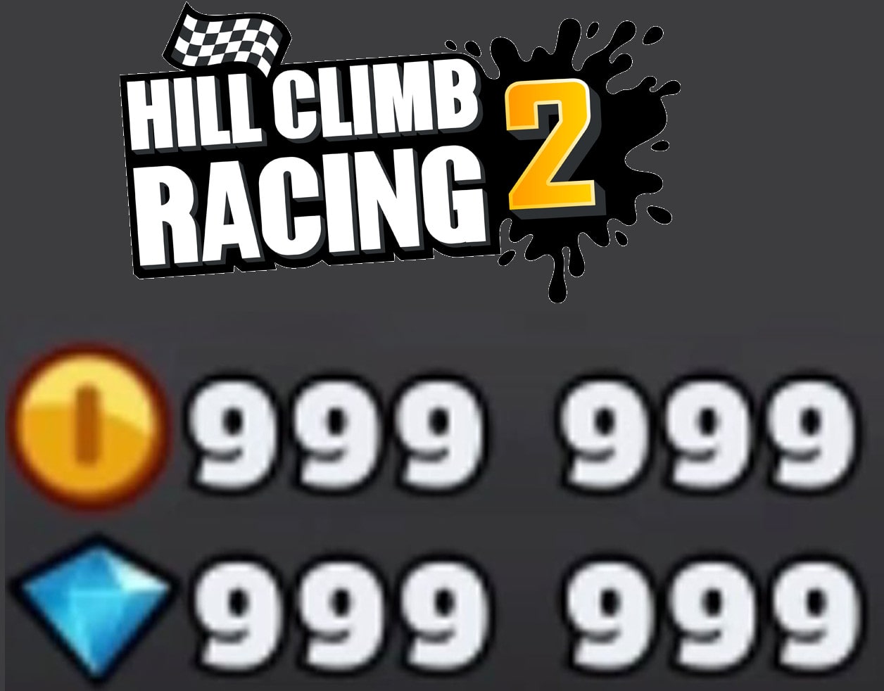 Give you coins and gems in hill climb racing 2 by Hcr2magic