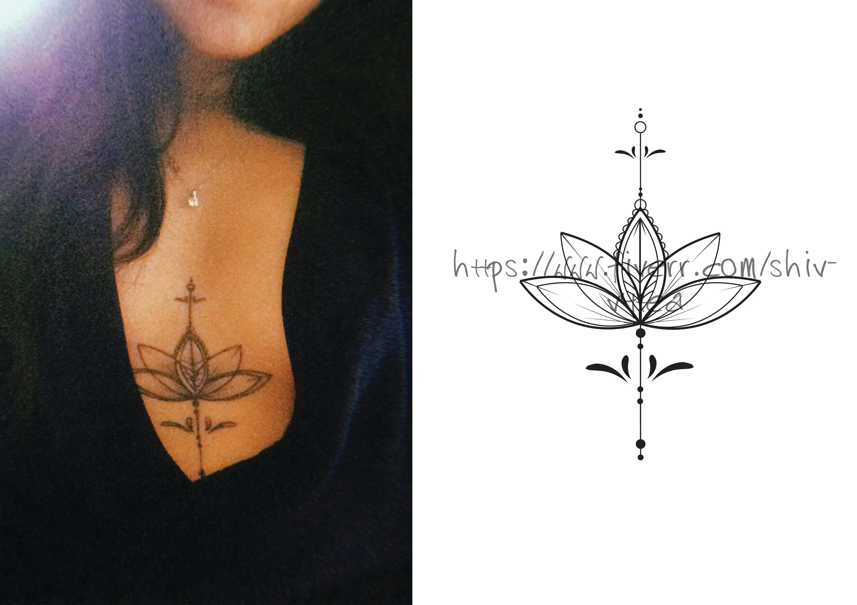 Design sternum tattoo for you by Shivvytea | Fiverr