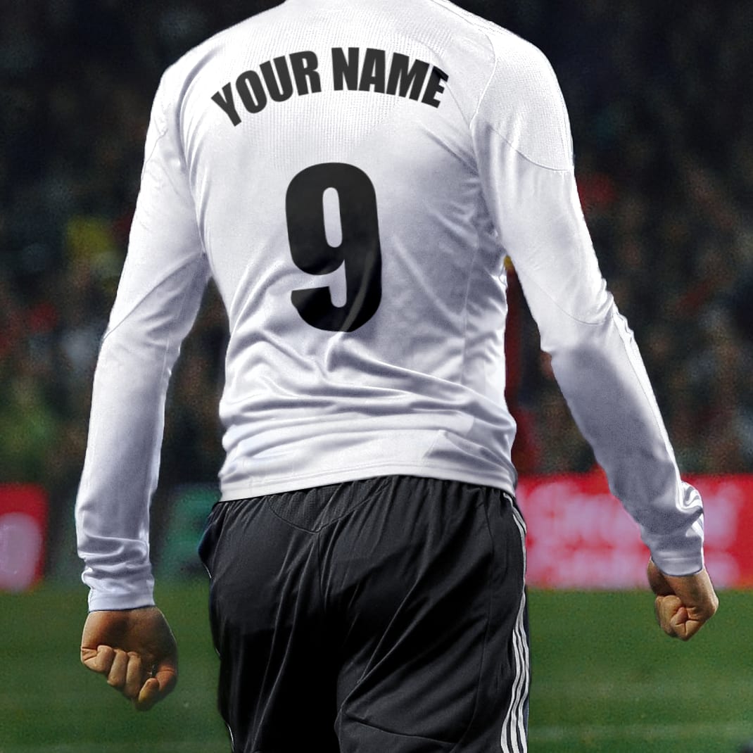 put your name on a football jersey